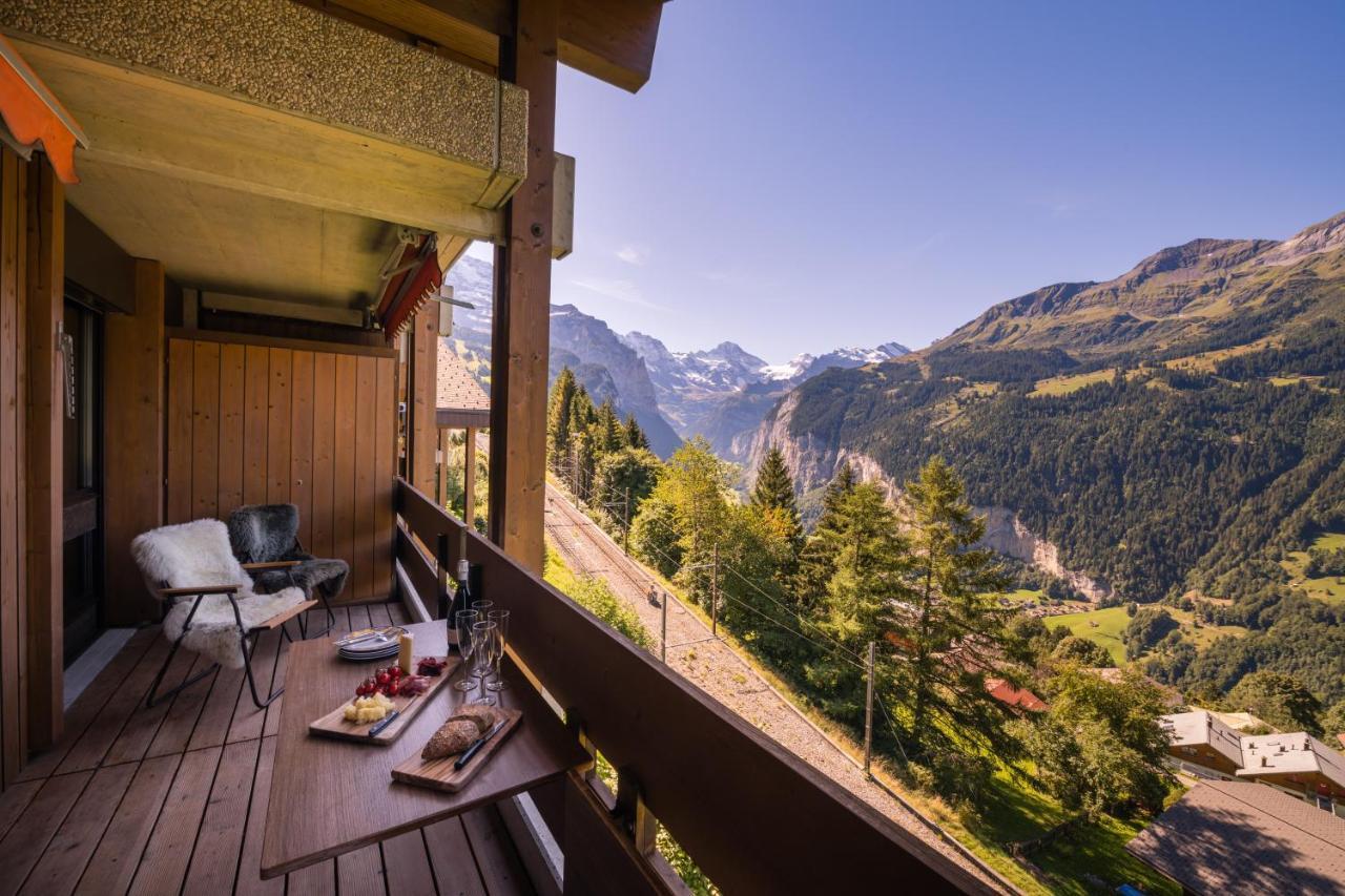 Chalet Primula Penthouse Wengen Kültér fotó