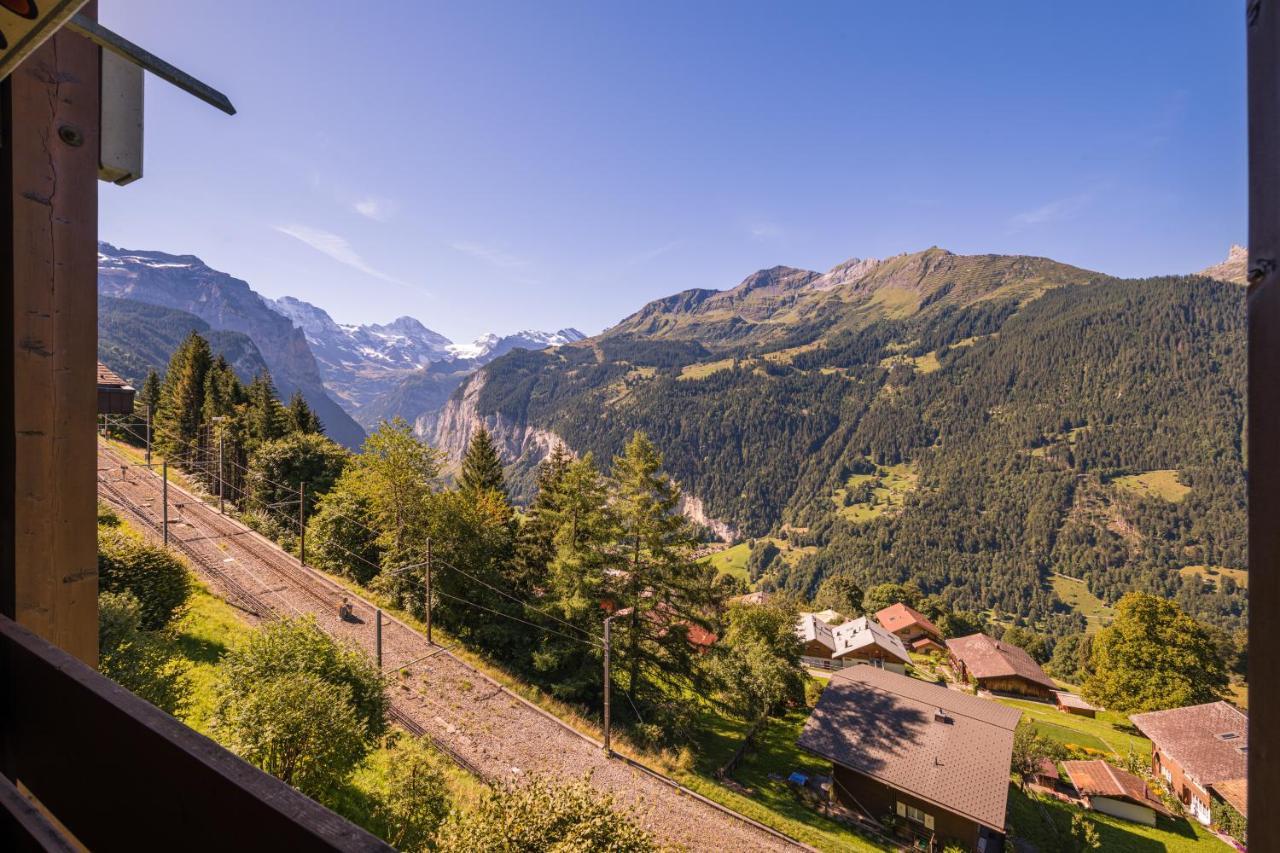 Chalet Primula Penthouse Wengen Kültér fotó