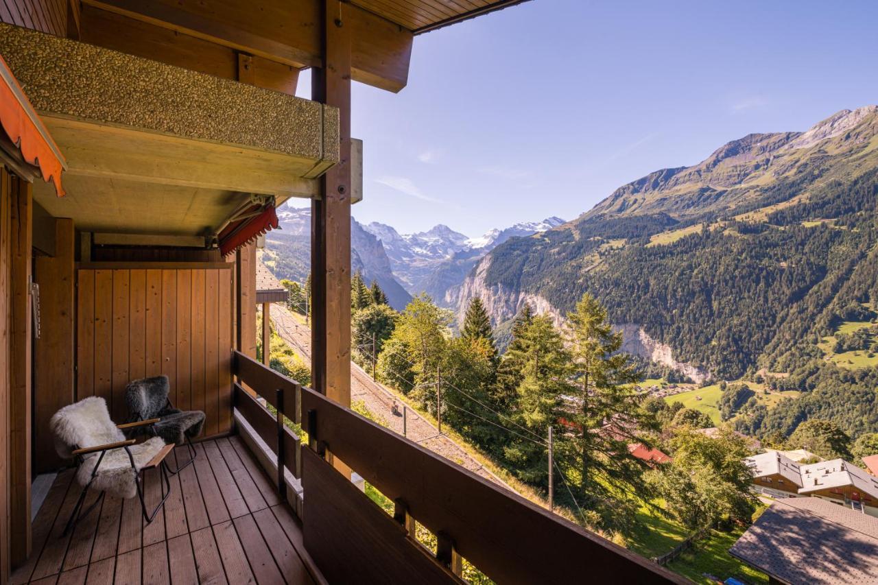 Chalet Primula Penthouse Wengen Kültér fotó