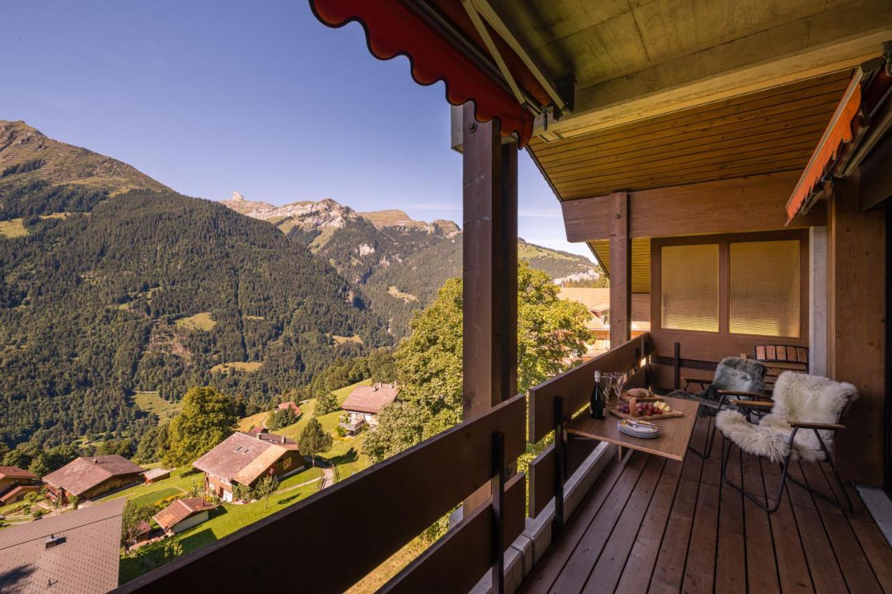 Chalet Primula Penthouse Wengen Kültér fotó