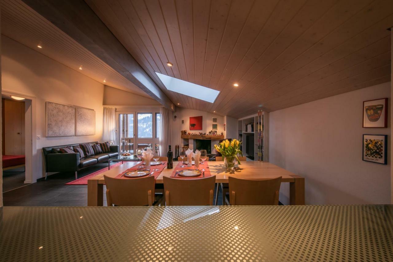 Chalet Primula Penthouse Wengen Kültér fotó