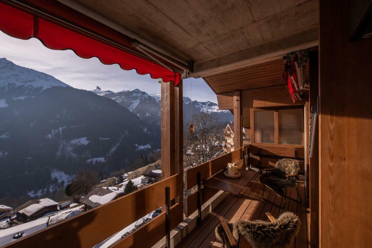 Chalet Primula Penthouse Wengen Kültér fotó