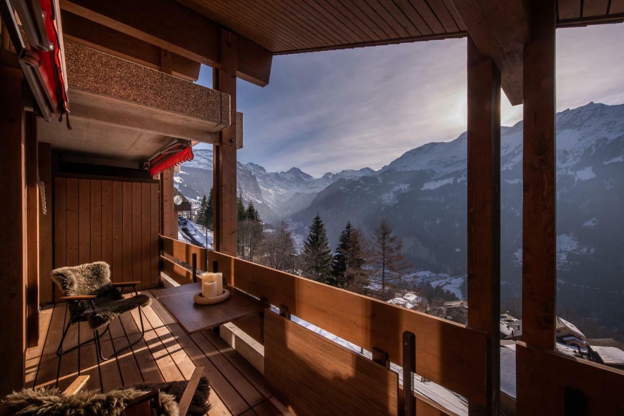 Chalet Primula Penthouse Wengen Kültér fotó