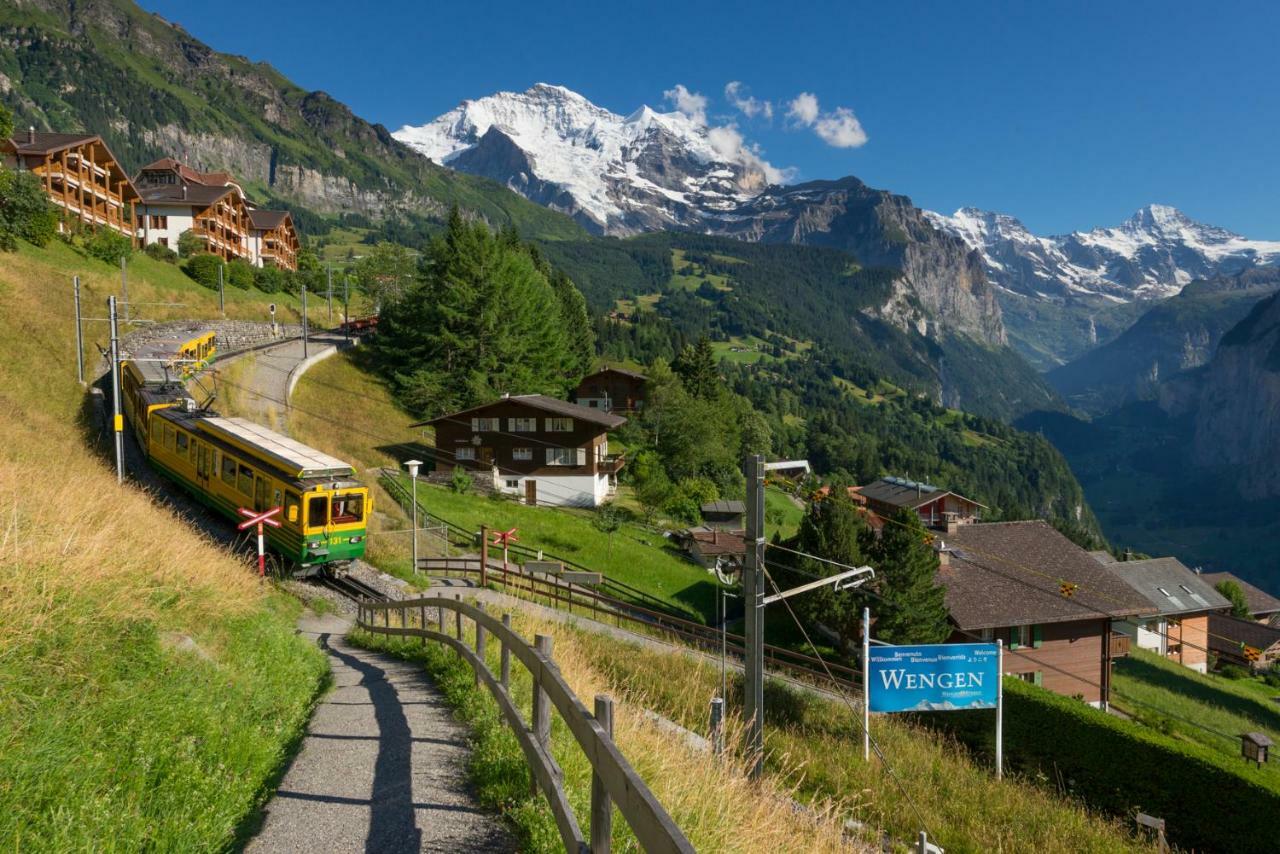 Chalet Primula Penthouse Wengen Kültér fotó